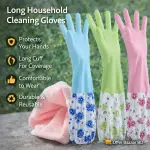 Cleaning Waterproof Laundry and Dishwashing Gloves ( 2 pcs Set)